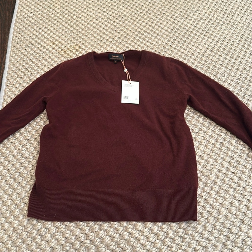 Quince Vneck Cashmere sweater